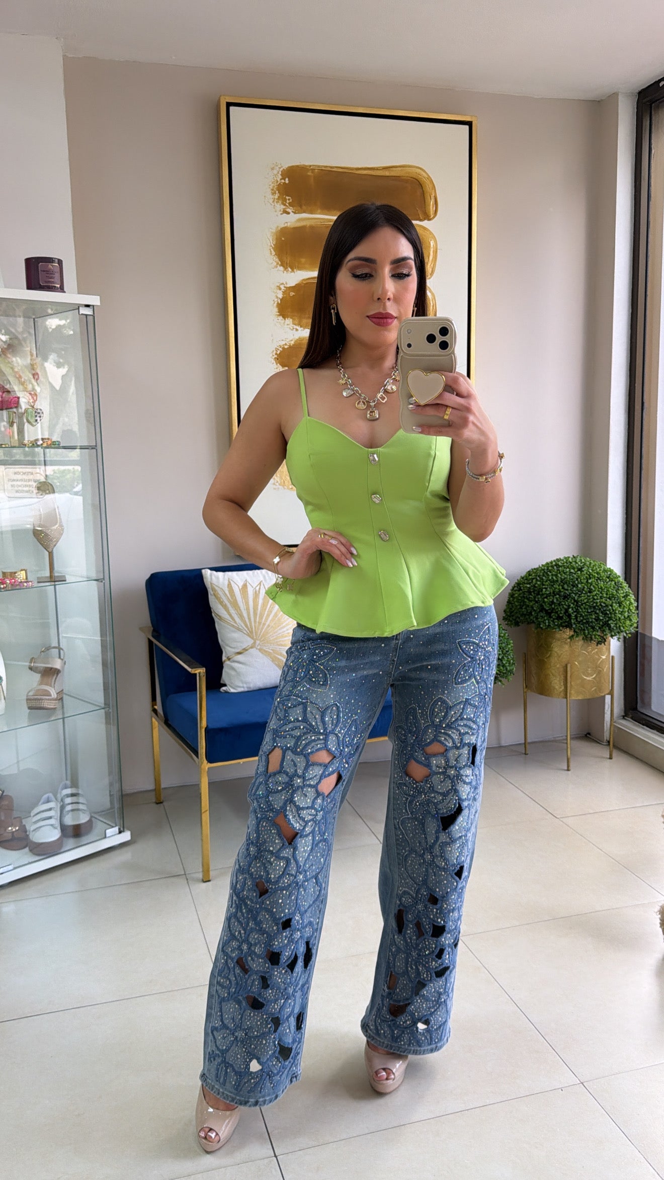 Floral Print Jean 3