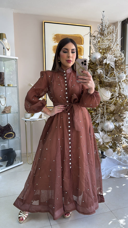 Brown Long Dress