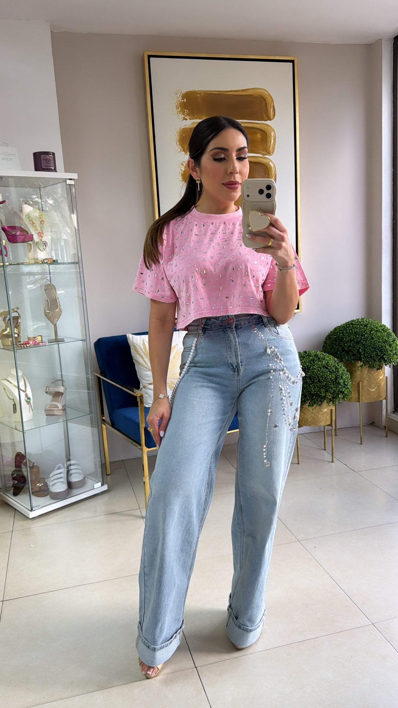 Jean with Rhinestones