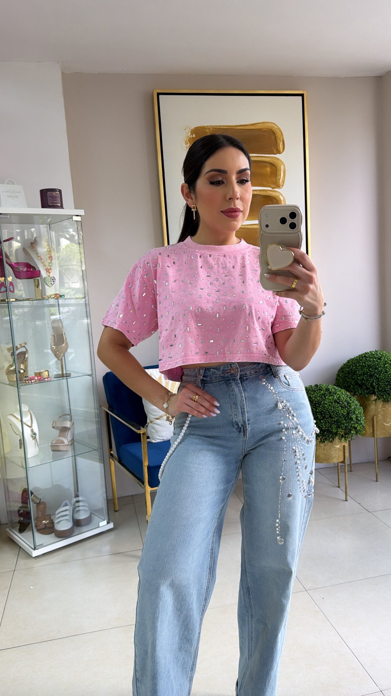 Jean with Rhinestones