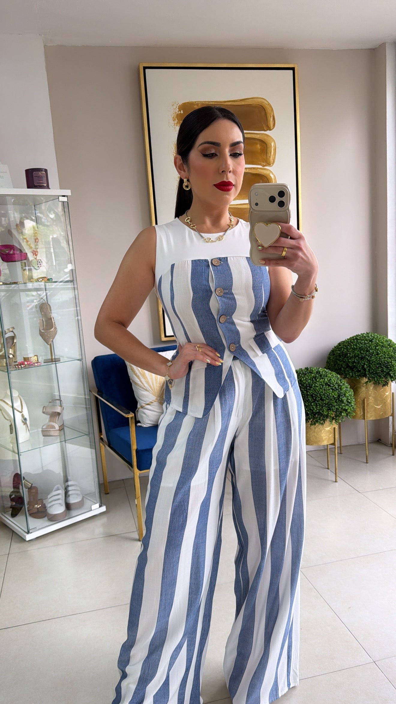 Stripes Vest Set