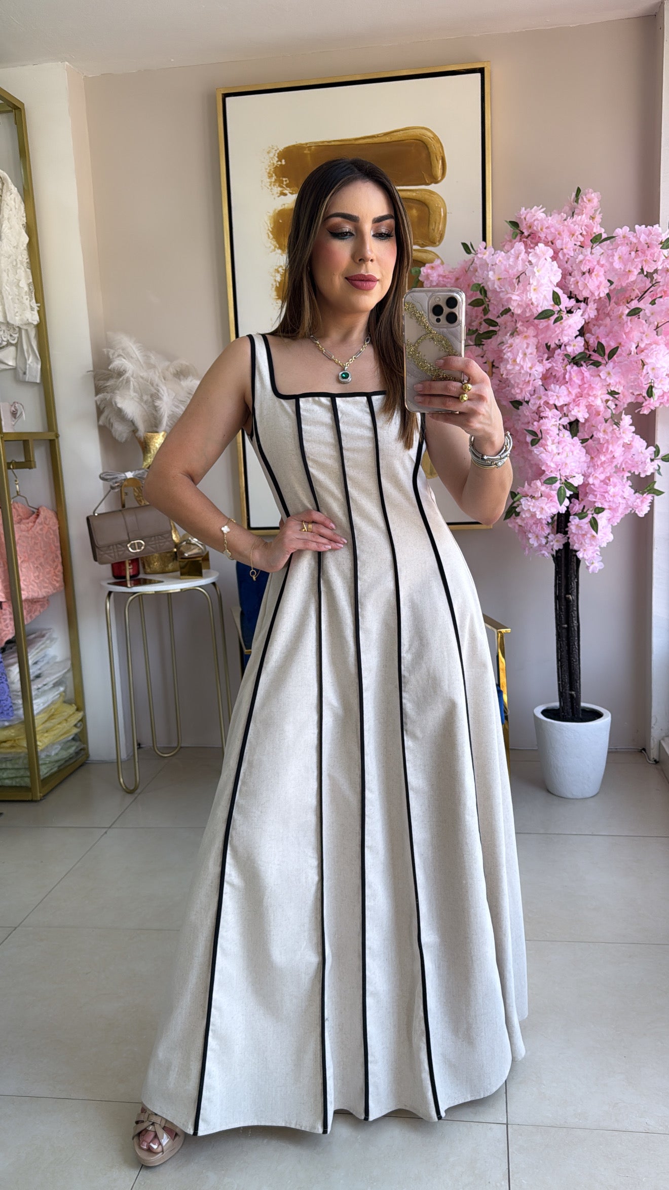 Linen Maxi Dress