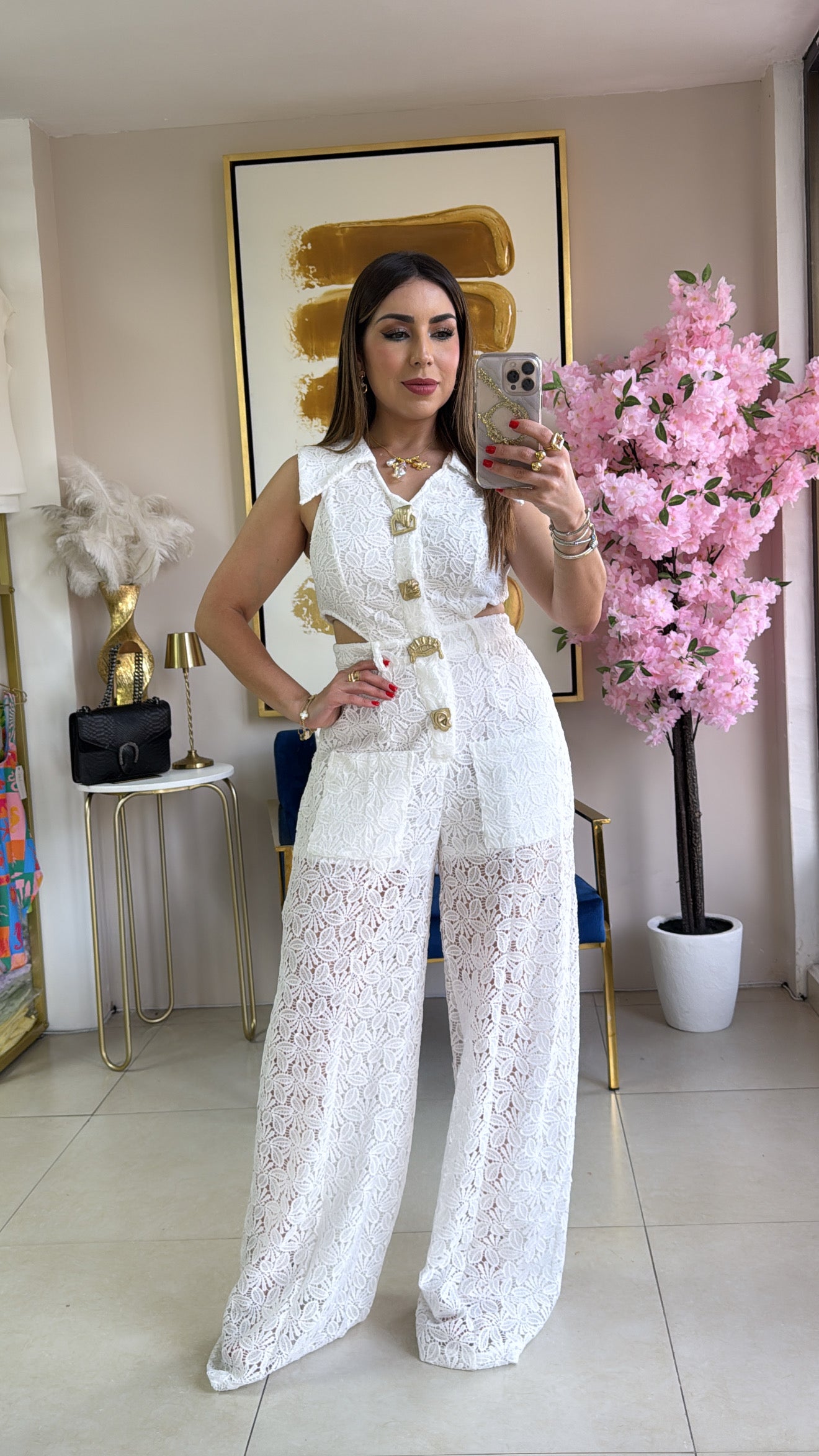 Crochet White Jumpsuit