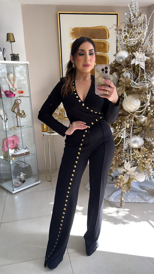 Black Gold details Jumpsuit