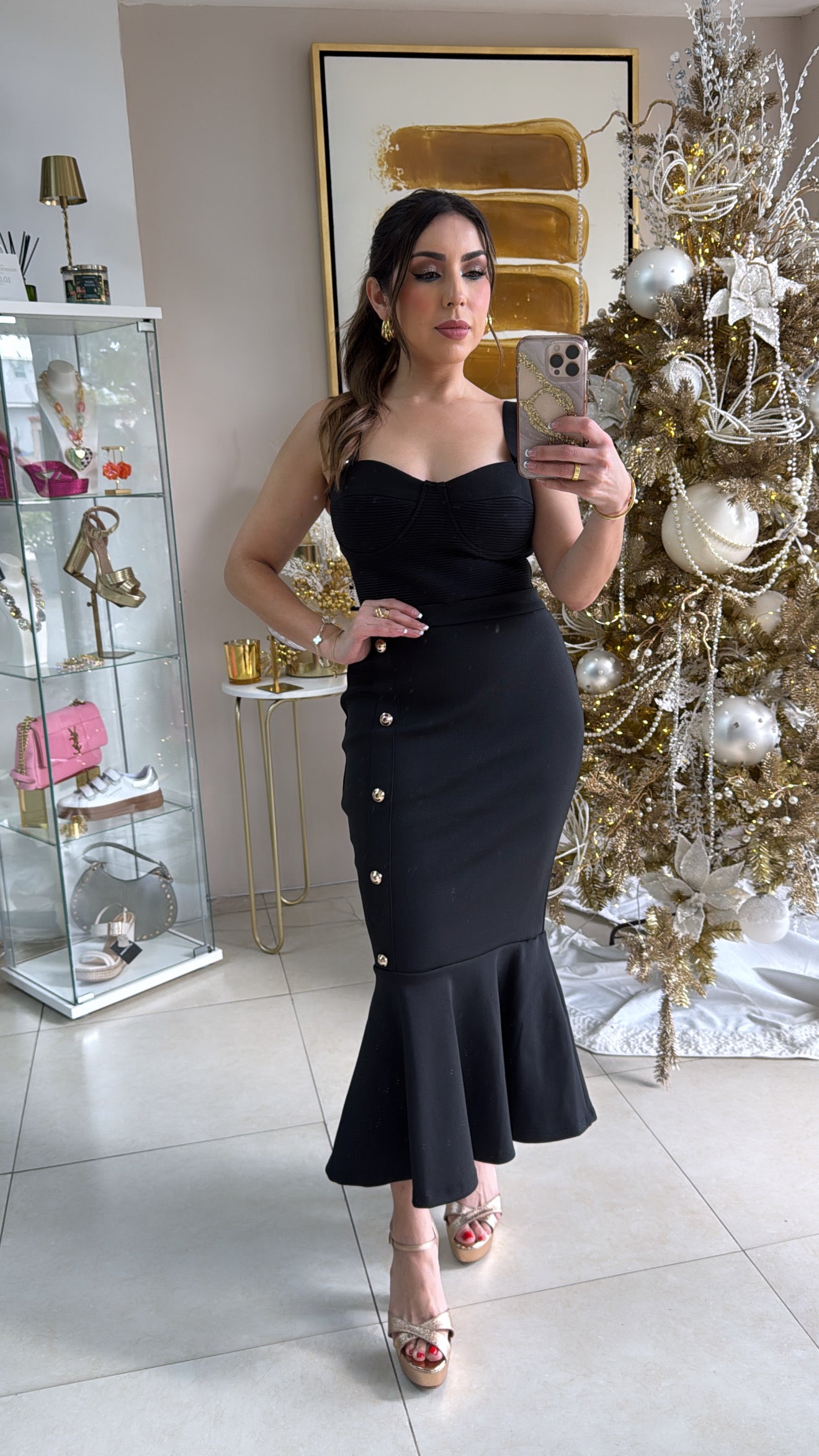 Black Sirene Skirt Set