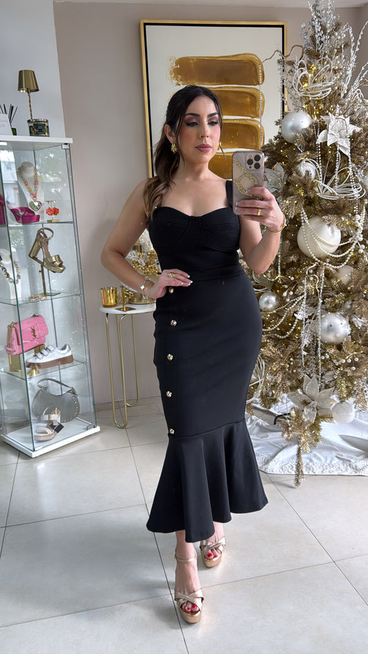 Black Sirene Skirt Set