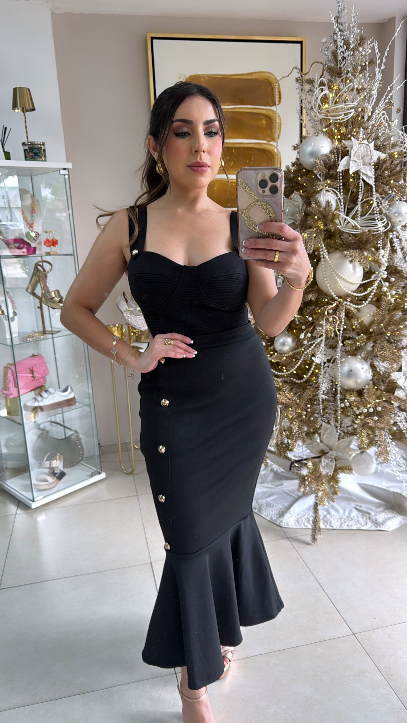 Black Sirene Skirt Set