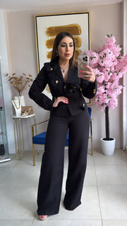 Black Blazer Set