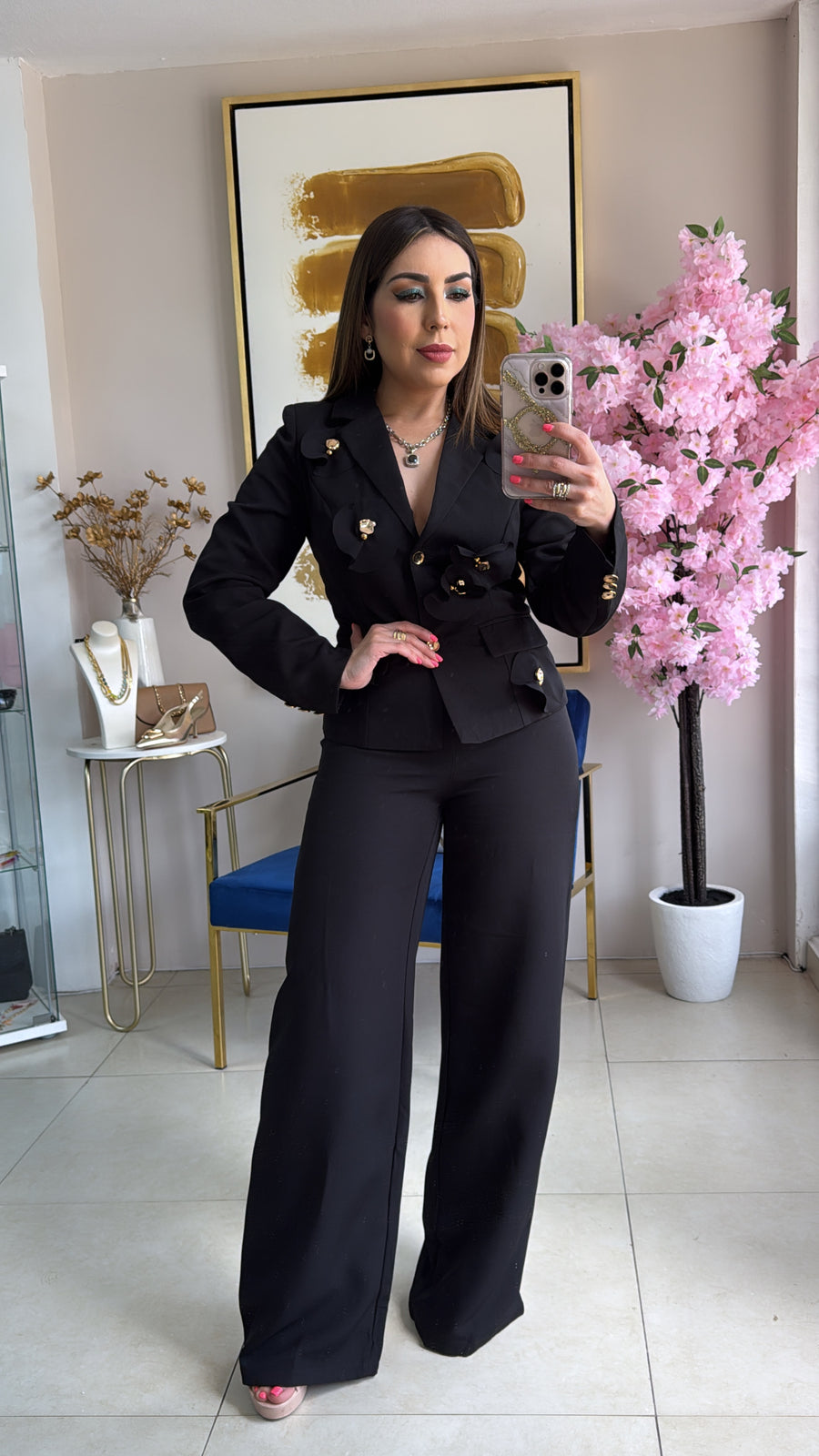 Black Blazer Set
