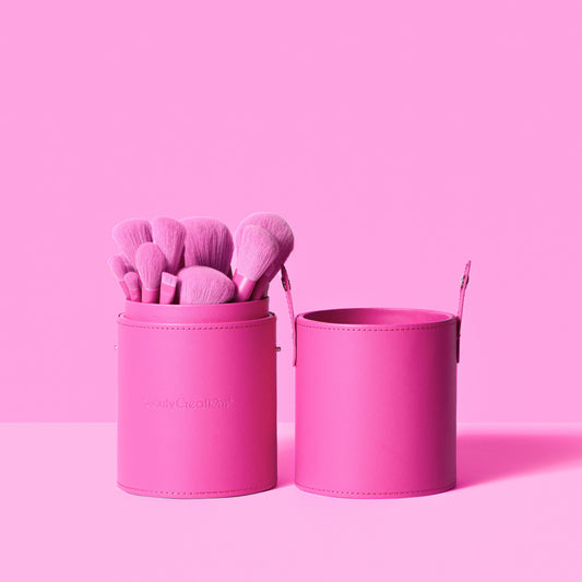 24 PC Brush Set Fuschia