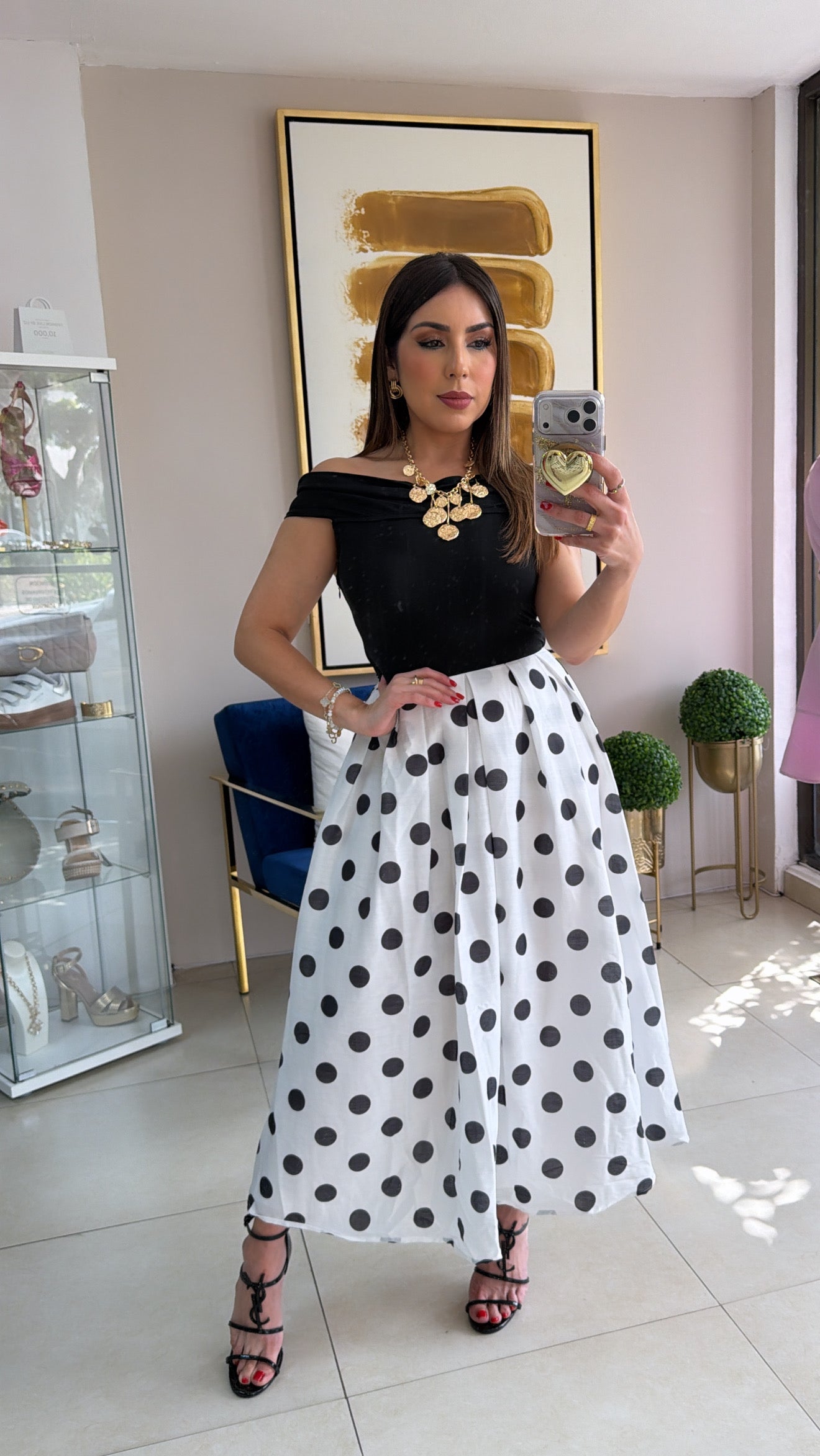 Polkadots Midi Dress