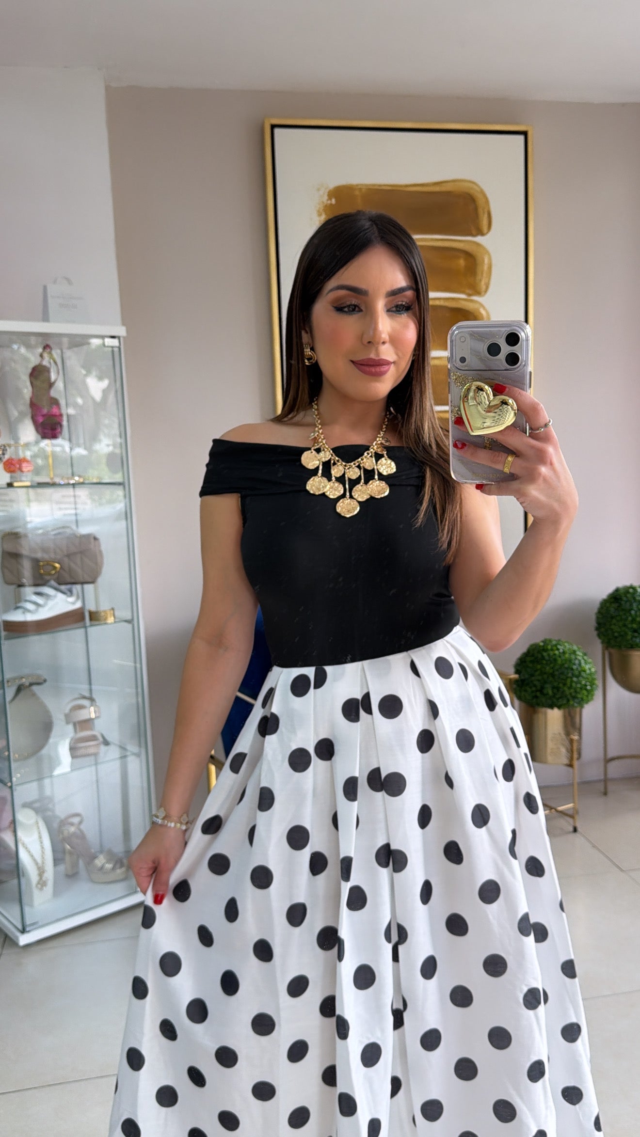 Polkadots Midi Dress