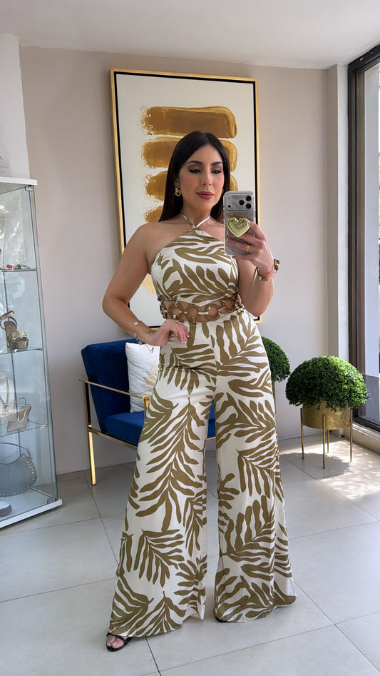 Leafs Circles Jumpsuit