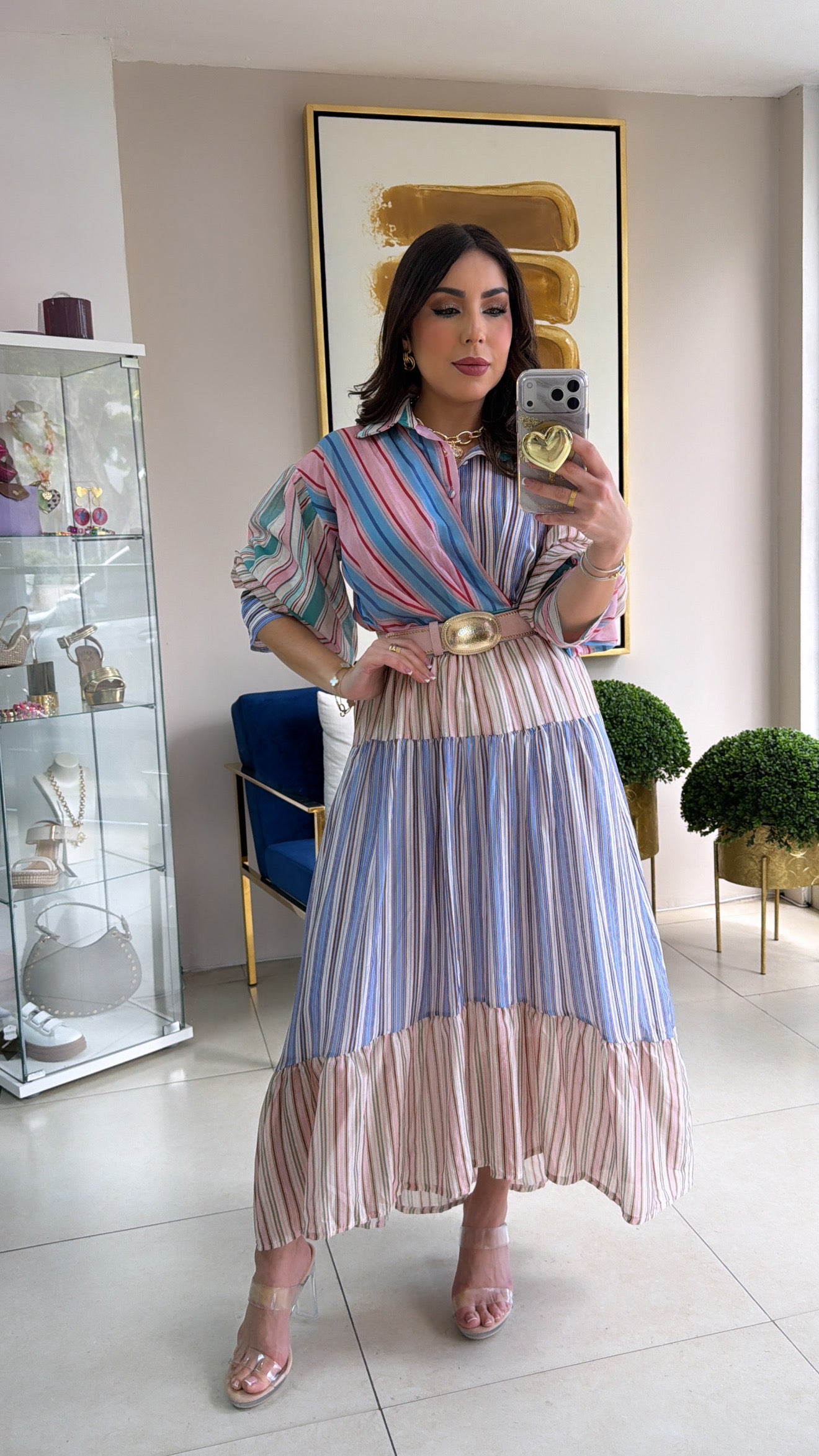Stripes Italian Dress