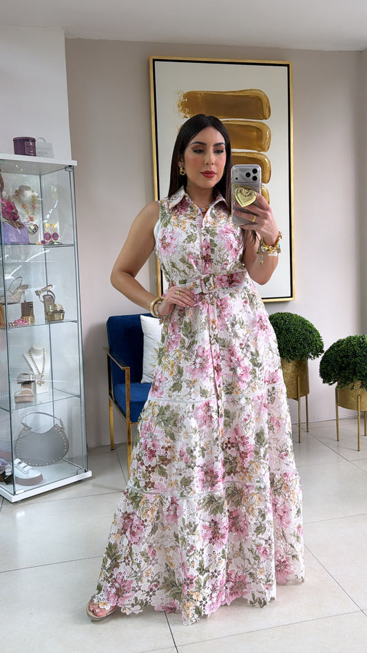 Crochet Floral Dress