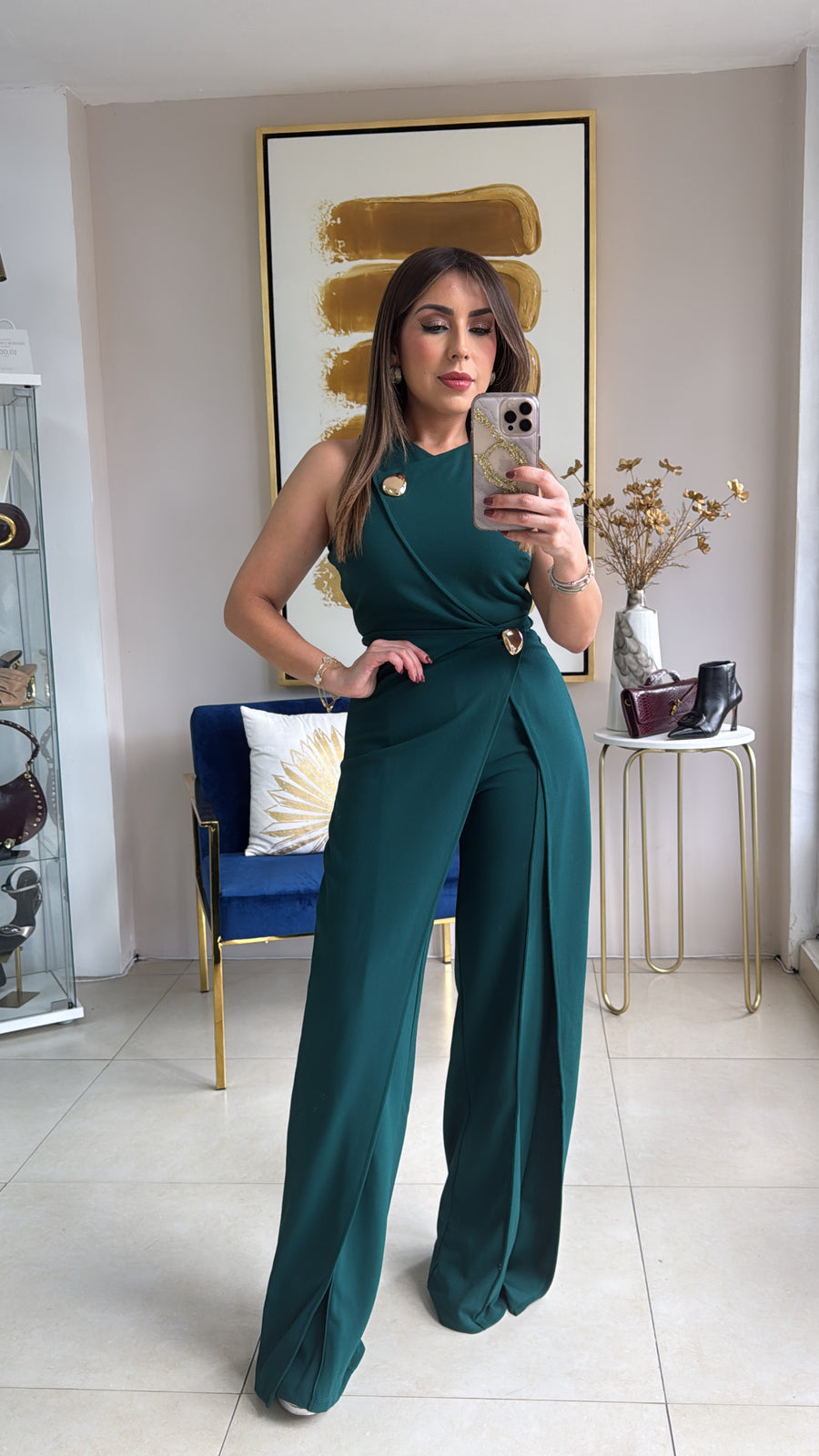 Hunter Green Top & Pant Set