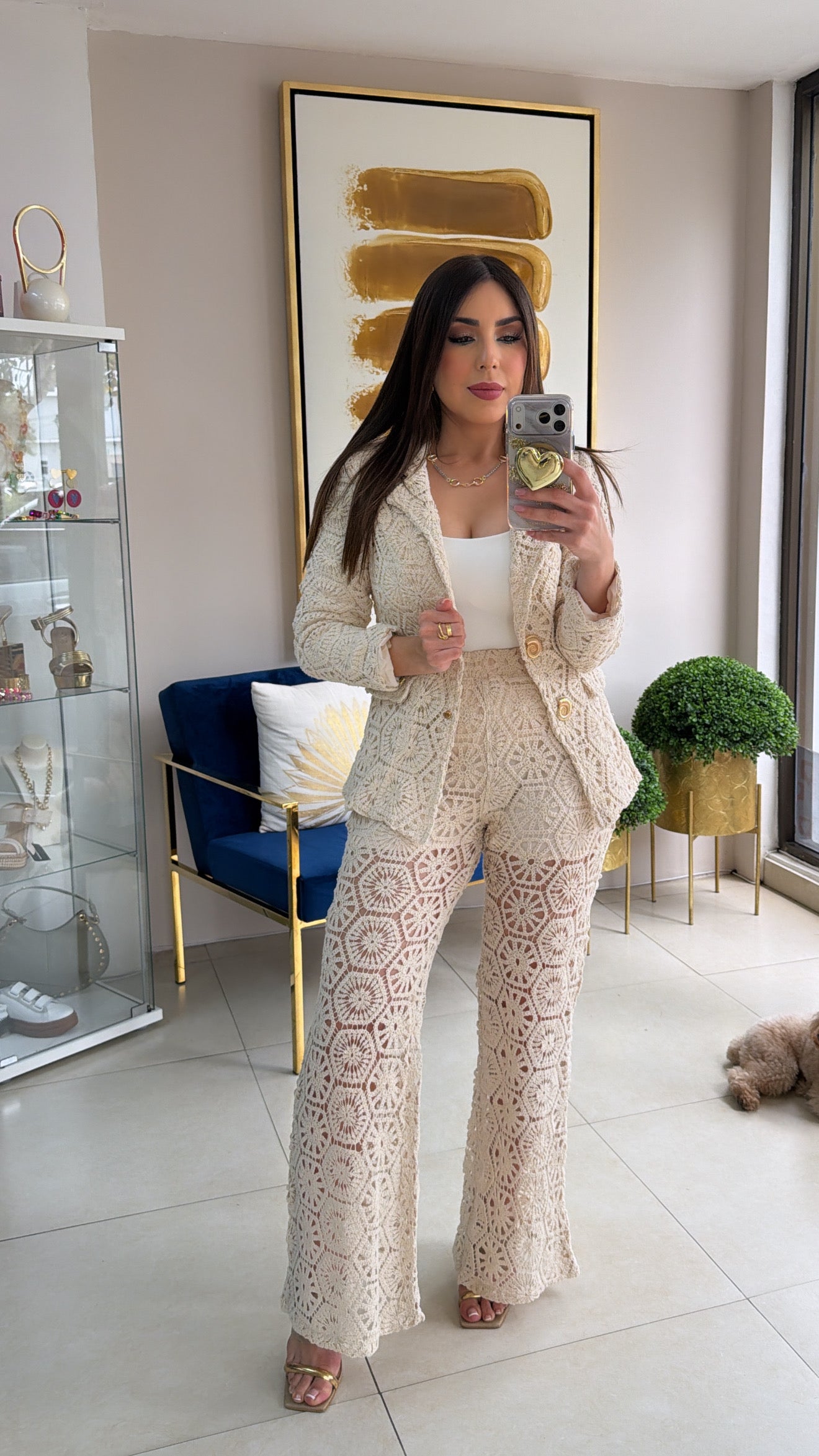 Crochet Blazer Set