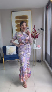 3D Flower Mermaid Dress