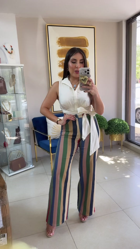 Multi Stripes Jeans