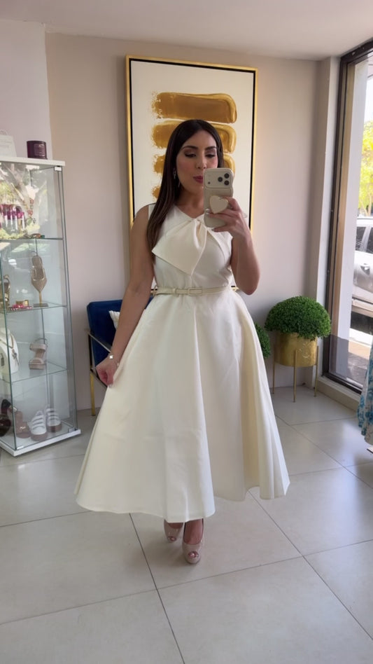 Long Bow Dress