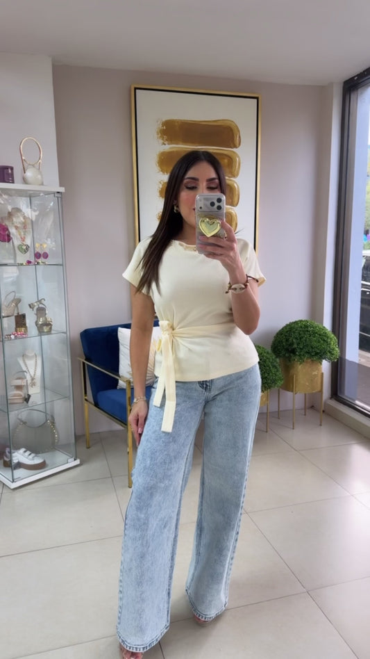 Cream Sea Details Top