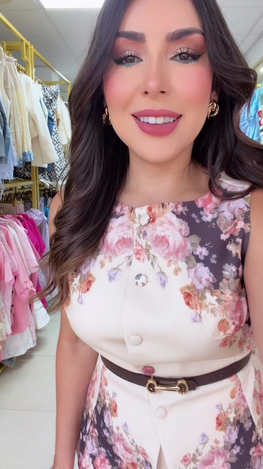 Floral Vest & Pant Set