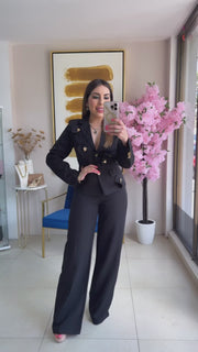 Black Blazer Set