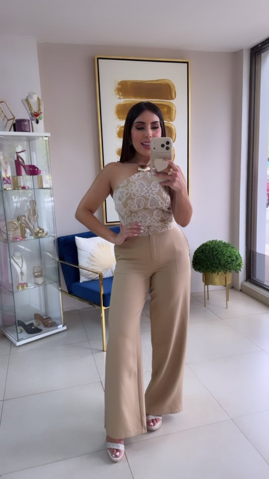 Cream Shells Embroidered Set