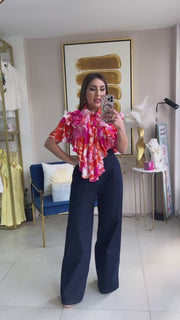 Floral Orange Top
