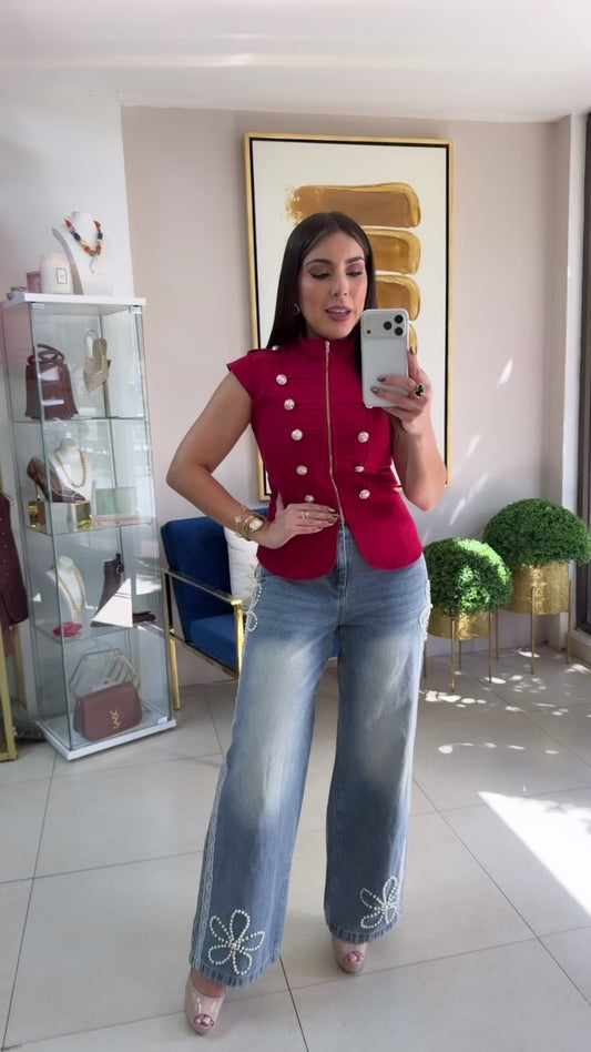Lace and Pearls Jean