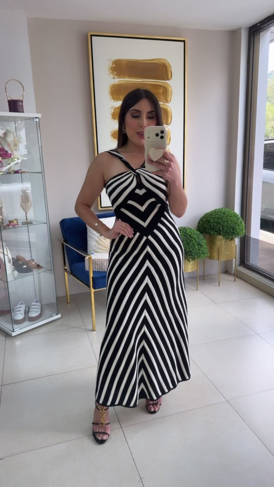 B/W Stripes Dress