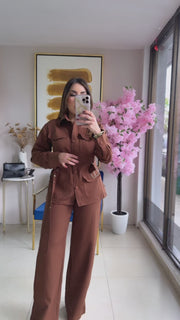 Brown Pant Set