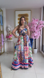 Mosaic Long Dress