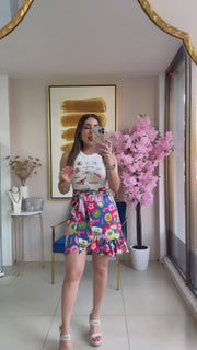 Puerto Rico Wrap Skirt Short