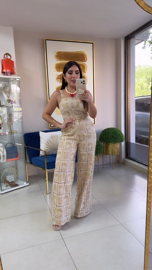 Embroidery Pant Set