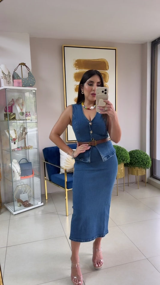 Denim Vest Dress