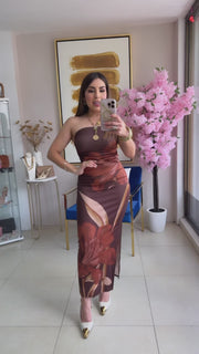 Fall Floral Dress
