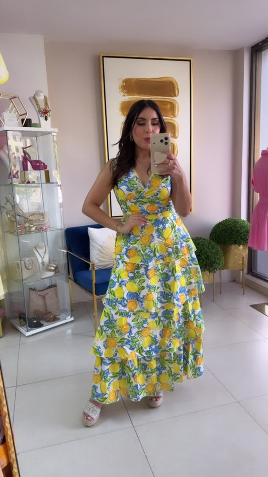 Lemons Maxi Dress