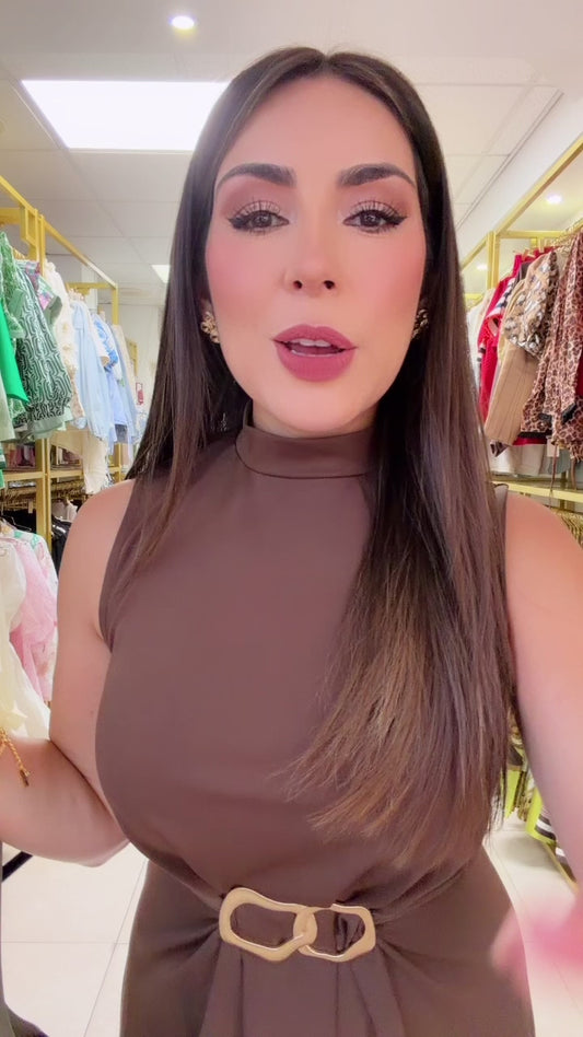 Brown Long Dress