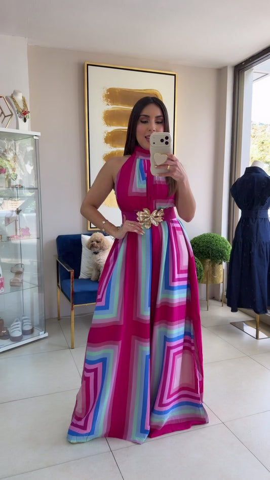 Pink Multi Jumpsuit