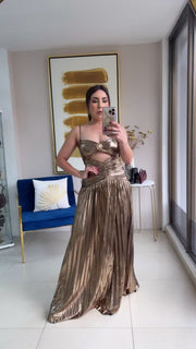 Gold Long Dress