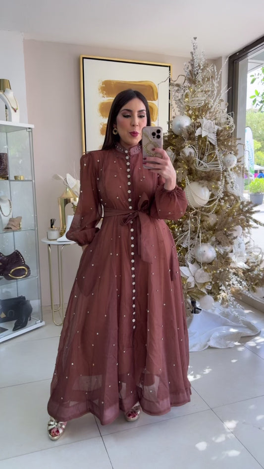Brown Long Dress