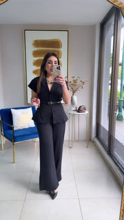 Black Pant Set