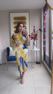 Floral Midi Skirt Set