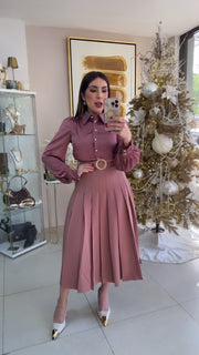 Mauve Midi Dress