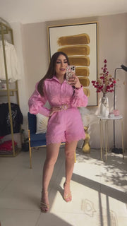 Pink Short Set