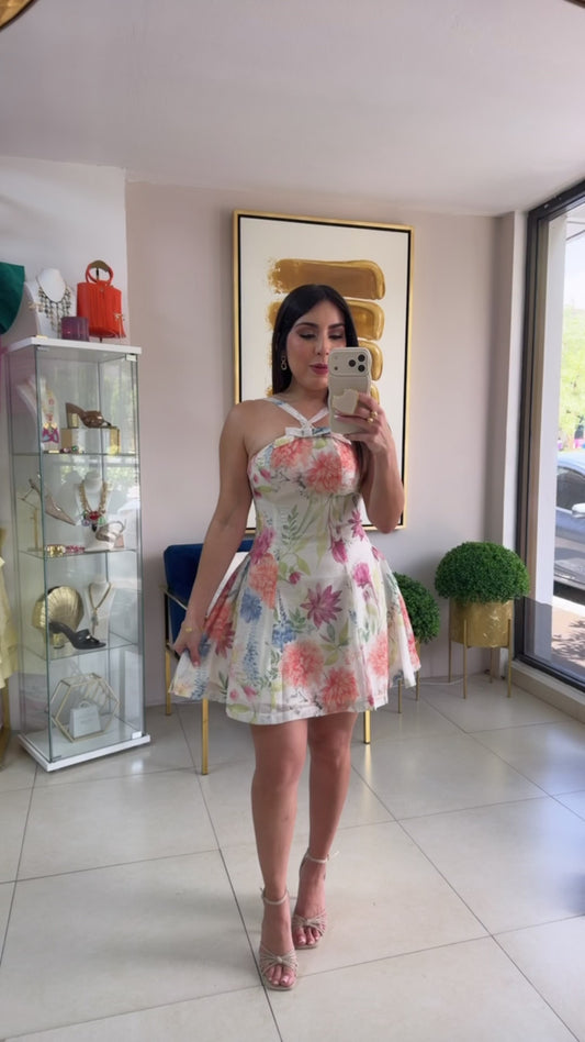 Floral Short Dress