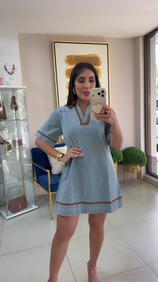 Denim Short Dress
