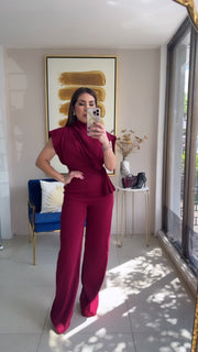 Wine Jumpsuit