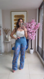 Lace Denim Jean